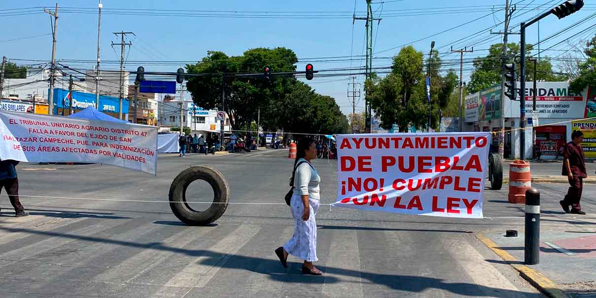Protesta ejidatarios