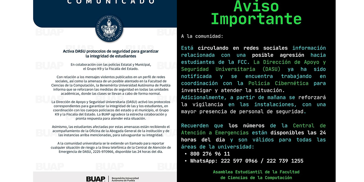 Comunicado BUAP