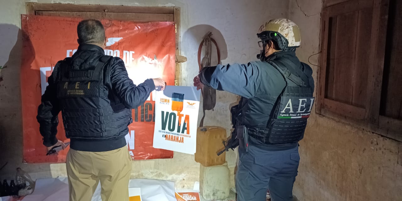 Propaganda a favor de Yasmín Medina
