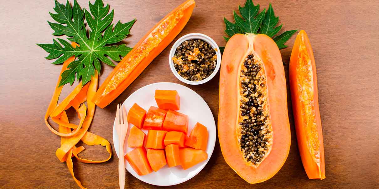 Papaya en la cena