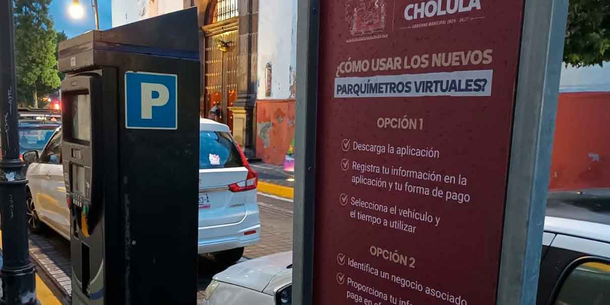 Parquímetros en San Andrés Cholula