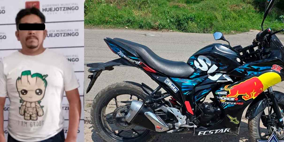 Robo de motocicletas en Huejotzingo