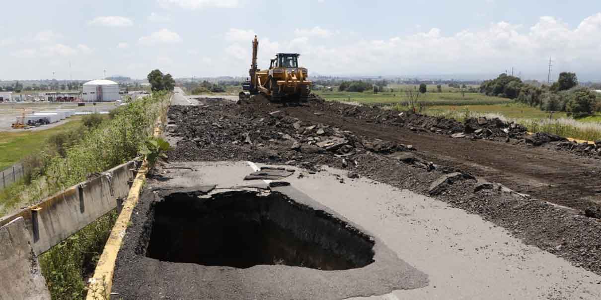Socavón en Huejotzingo