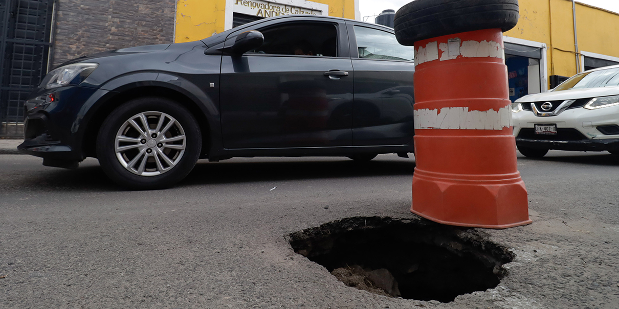 Socavón en Puebla