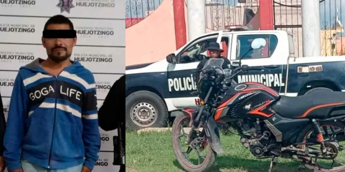 Policía de Huejotzingo asegura motocicletas robadas y frustra delitos