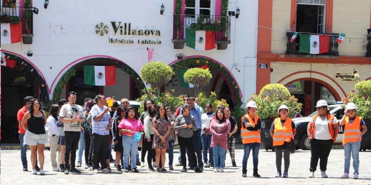 Atlixco participa en el Simulacro Nacional de Sismo 2025 con brigadas de rescate y Protección Civil