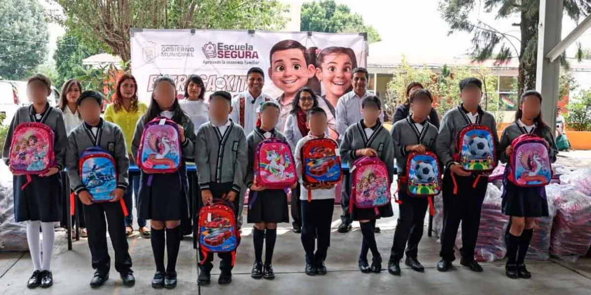 Concluye Omar Muñoz entrega de kits escolares en Cuautlancingo