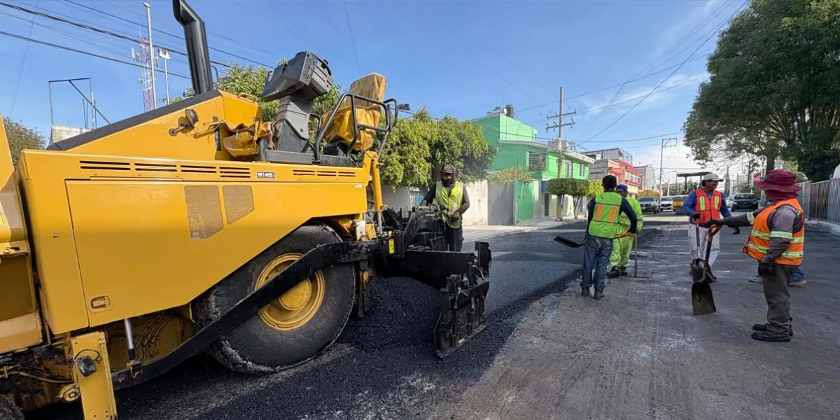 Mejoran infraestructura urbana en Puebla con obras en la colonia Aquiles Serdán