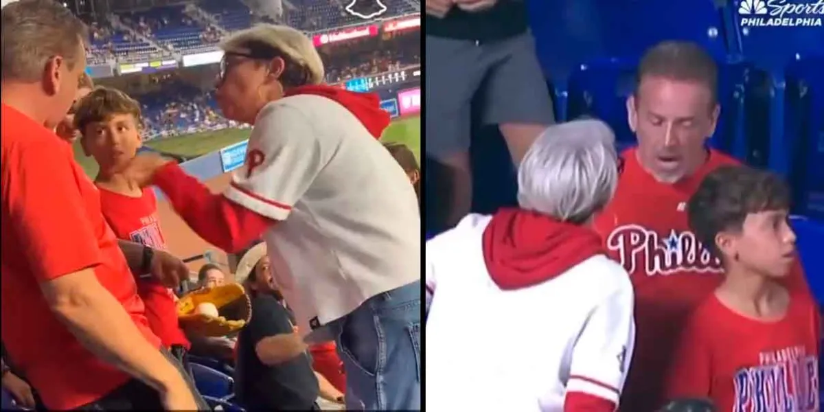 VIDEOS. Abuelita desata indignación en la MLB tras arrebatarle pelota de jonrón a un niño
