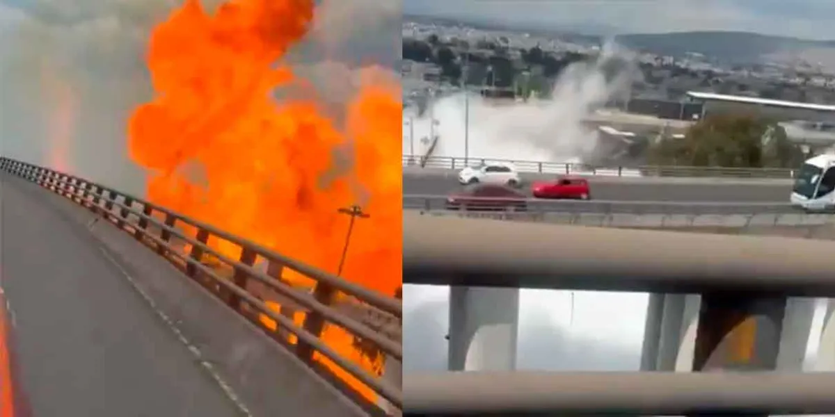 IMÁGENES SENSIBLES. Explosión de pipa en la calzada Zaragoza: 57 lesionados y cierre de la México-Puebla