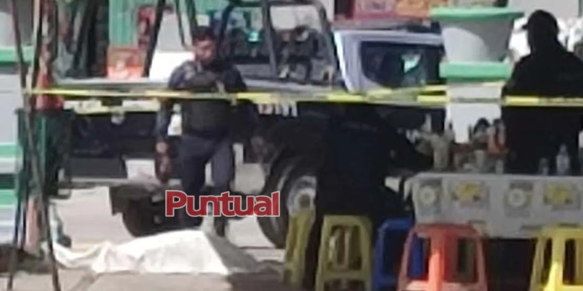 Hombre muerto en balacera en plazuela de San Rafael Tlanalapan
