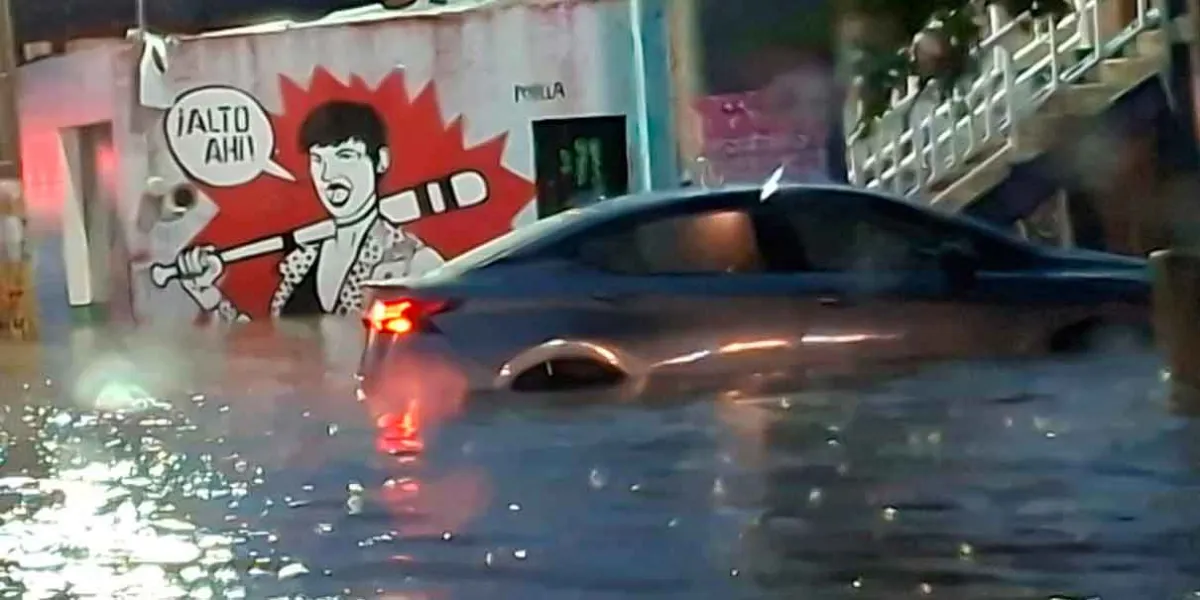 Lluvia y granizo provocó inundaciones en la capital y zona conurbada