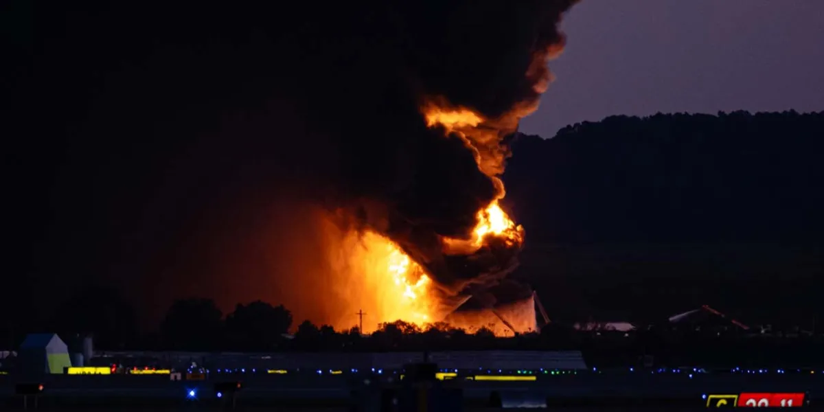 Explosión en el aire: avión de carga de UPS se incendia al despegar en Louisville, reportan víctimas