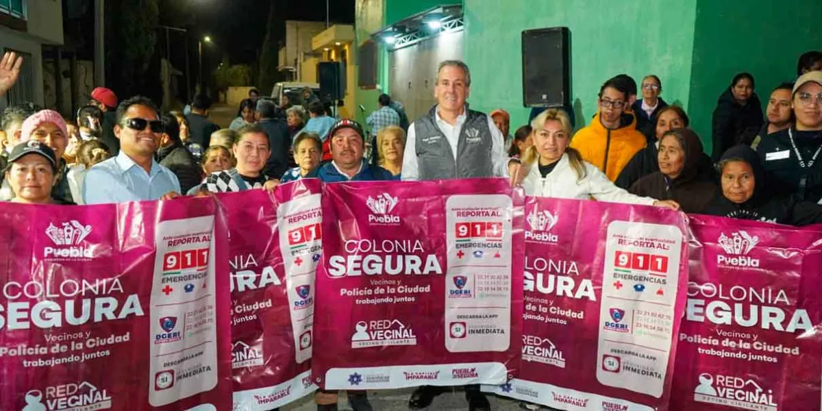 Lleva Pepe Chedraui tecnología LED a la colonia Santa Lucía con Puebla Brilla
