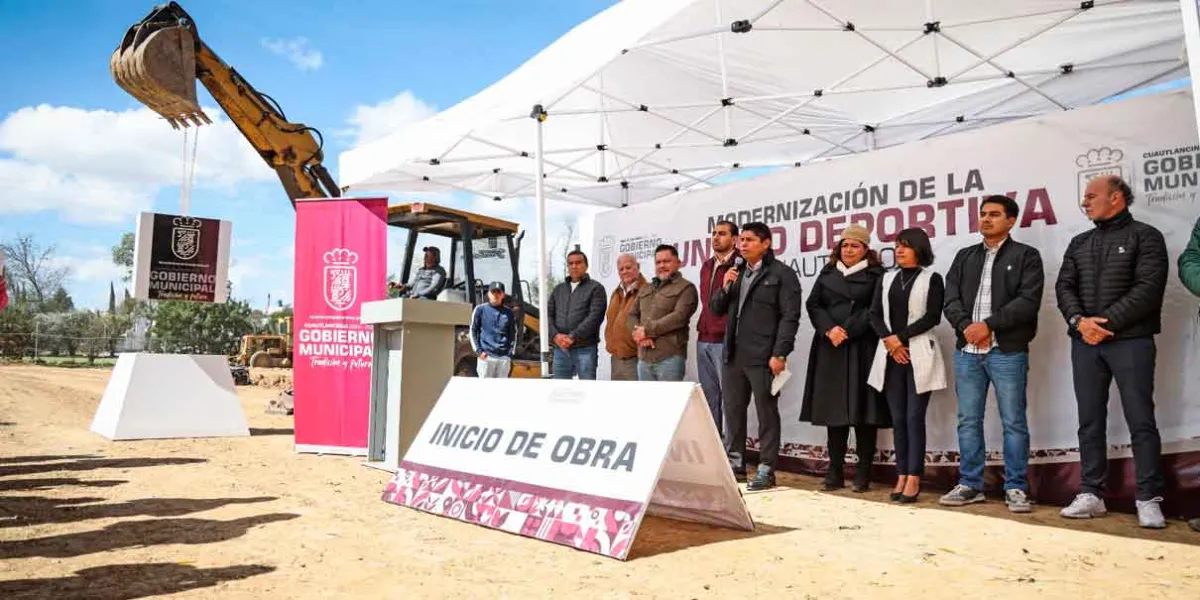 Omar Muñoz dignifica espacios deportivos de Cuautlancingo