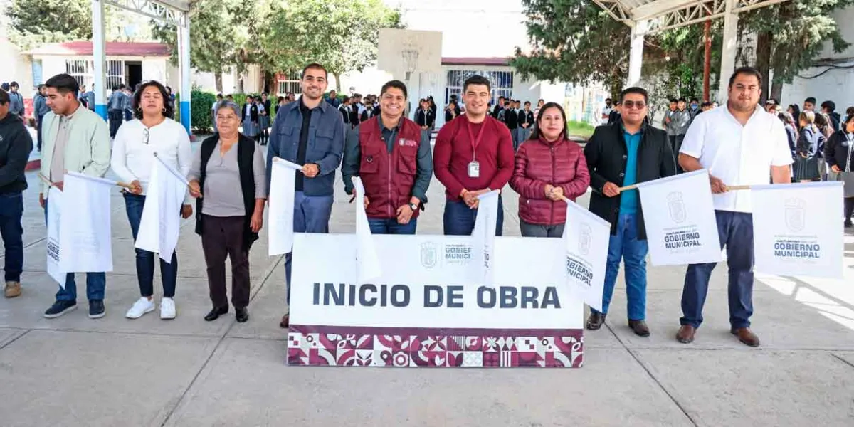 Omar Muñoz inicia obra de captadores pluviales en la Telesecundaria Francisco Alatorre