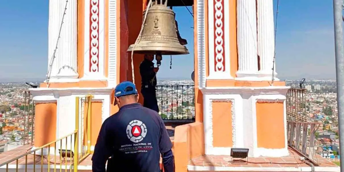 San Pedro Cholula fortalece acciones preventivas previo al Concierto de Campanas del Vaniloquio 2025