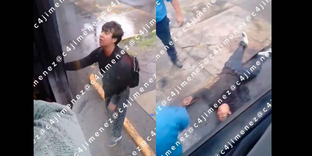 Joven en estado de ebriedad intenta subir a autobús y termina golpeado en la Ruta 59