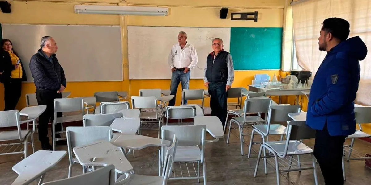 Secundaria de Tenango será rehabilitada tras supervisión de daños 