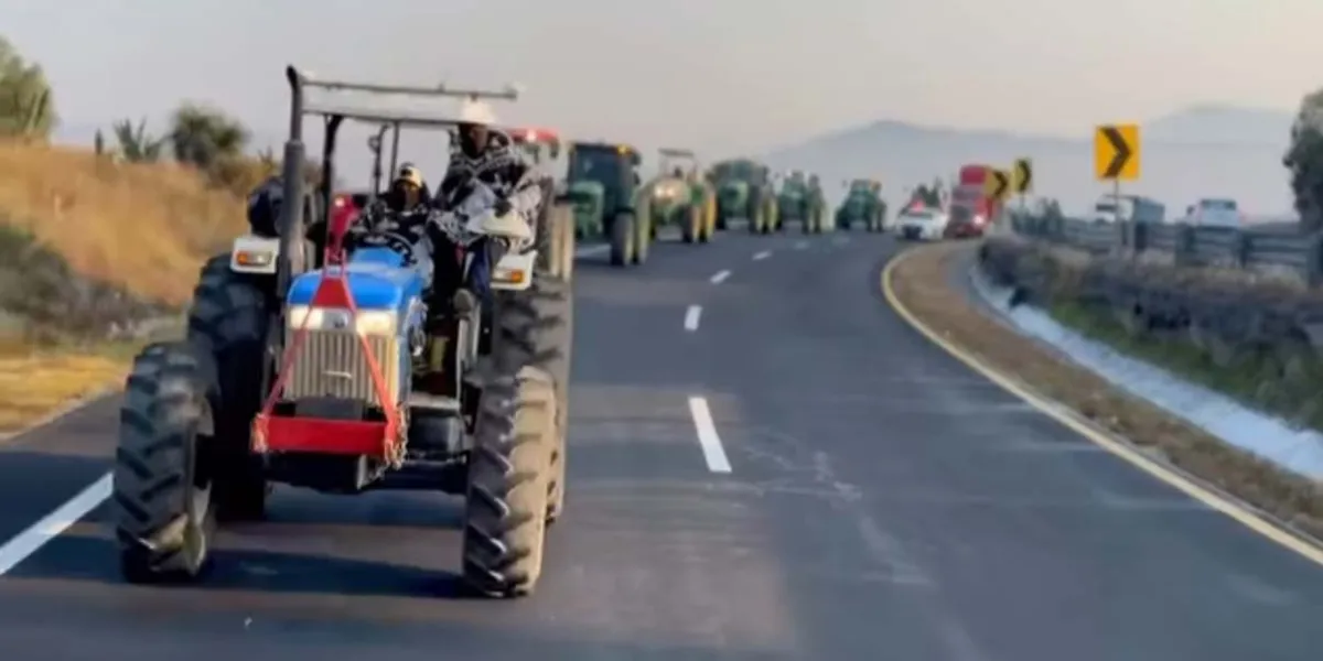 Caravana agrícola crece: productores de Tlaxcala, Puebla y Veracruz avanzan a la CDMX