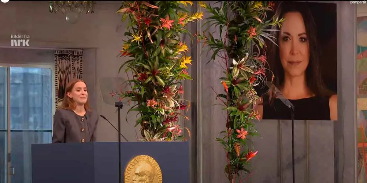 María Corina Machado dedica el Nobel de la Paz a los presos políticos de Venezuela
