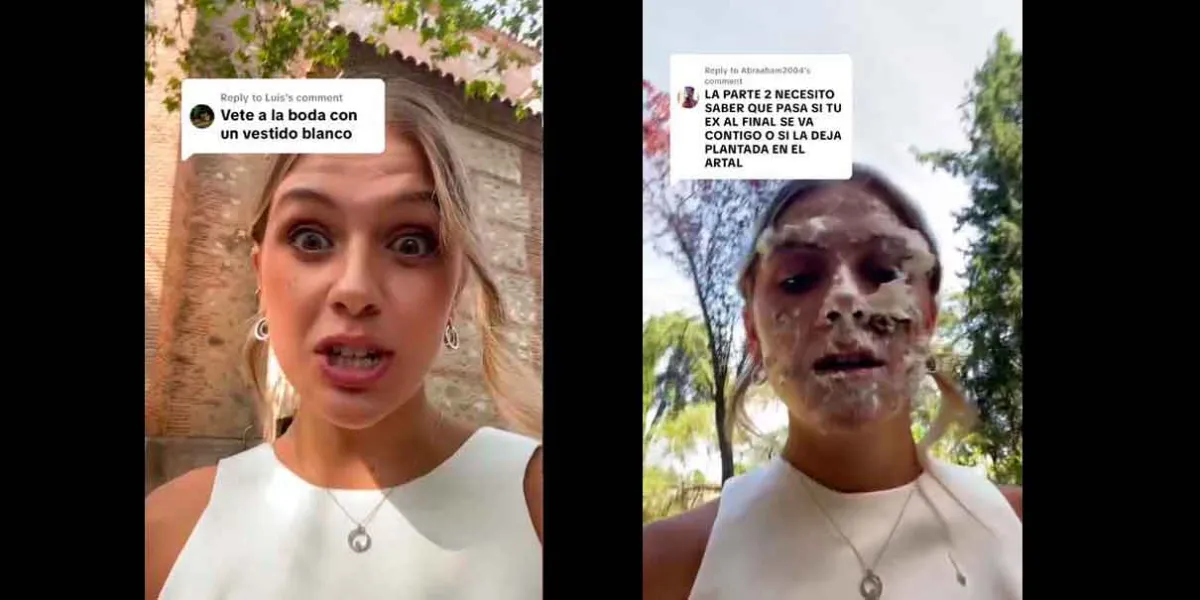 VIDEO. Mujer asiste a boda de su ex con vestido blanco y se vuelve viral