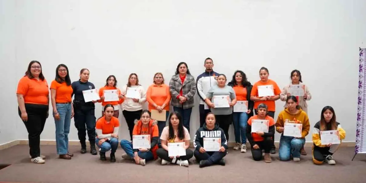 Mujeres terminaron Curso de Defensa Personal en Huauchinango