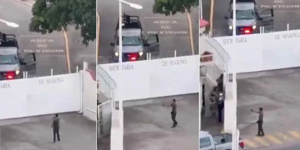 VIDEO revela cómo un marino dispara a joven armado en Puerto Vallarta