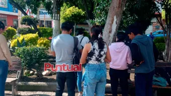 Estudiantes del TecNM en Puebla instalan puntos de acopio para formalizar petición contra su directora