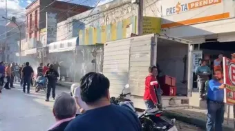 Herido y daños materiales tras explosión en cerería del mercado Domingo Arenas