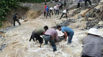 Viviendas afectadas y una persona fallecida por la tormenta Jerry en Tlacuilotepec