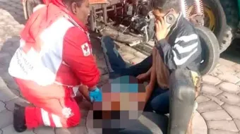 Comerciante viral “El Piñas” se accidenta en Tehuacán; sufrió fractura de mandíbula y posible lesión craneal