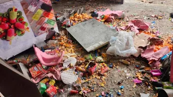 Clausuran papelería en Tlahuapan tras explosión por material pirotécnico