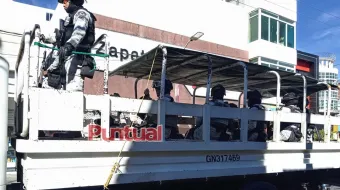 Siguen en labores de seguridad elementos de Marina, Sedena y GN en Texmelucan