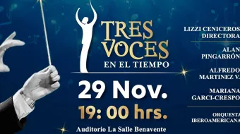“Tres Voces en el Tiempo”, gran concierto en el Auditorio La Salle Benavente 