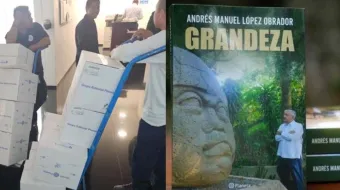 Adán Augusto regala miles de libros de AMLO y dice no saber cuánto pagó