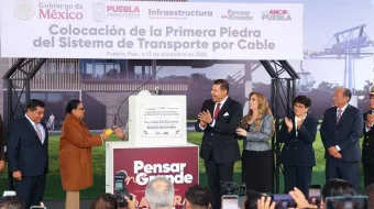 Arranca la construcción del Cablebús en Puebla, cuatro líneas cruzarán la capital