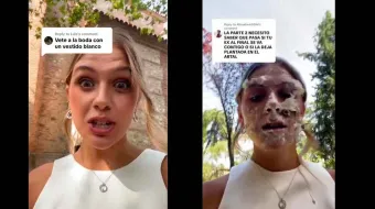 VIDEO. Mujer asiste a boda de su ex con vestido blanco y se vuelve viral