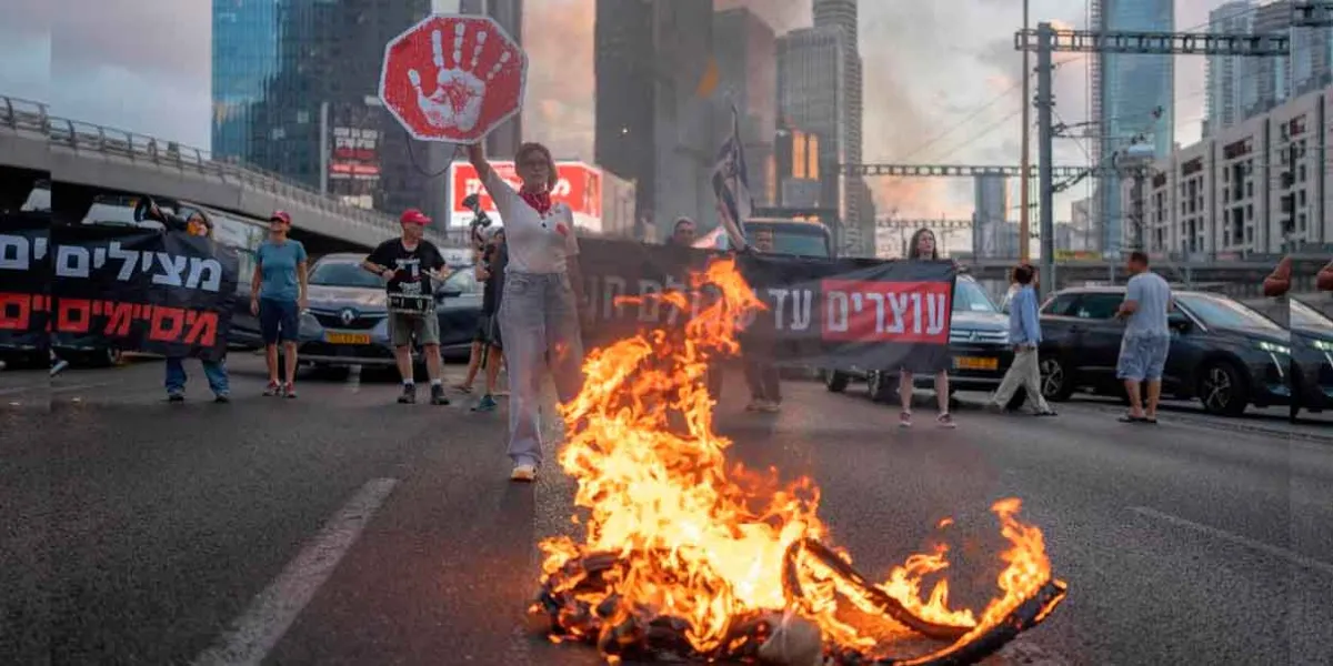 Protestas en Tel Aviv para pedir tregua  en Gaza