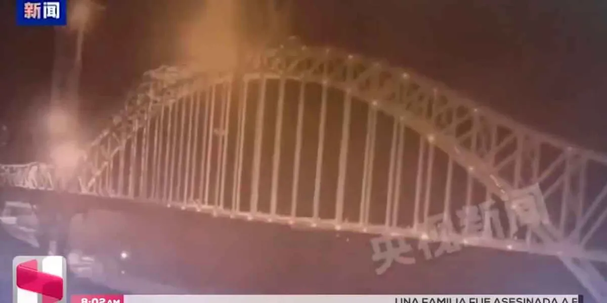 VIDEO. Colapso de puente ferroviario en construcción en China 