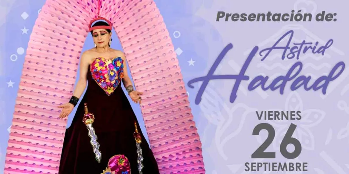 Ariadna Ayala invita a la presentación de Astrid Hadad en Atlixco