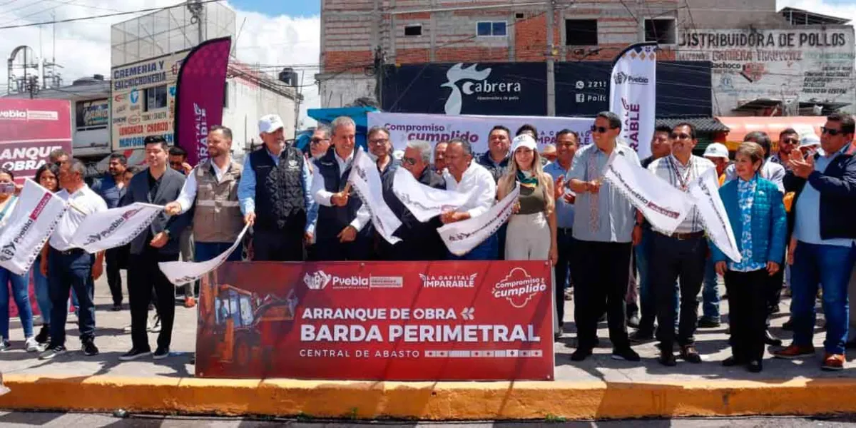 Arranca Pepe Chedraui construcción de Barda Perimetral en la Central de Abasto