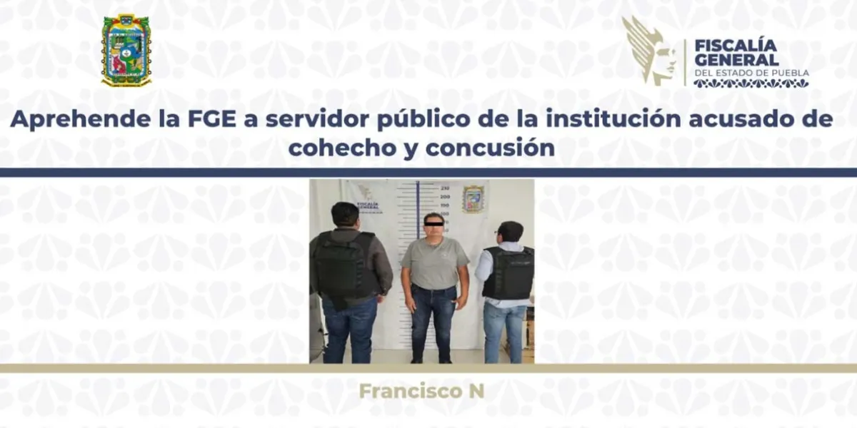 Cae agente del Ministerio Público acusado de corrupción
