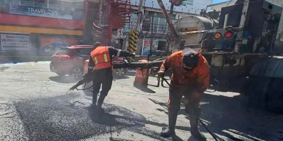 Campaña Capitalina Bacheando Puebla: refuerza atención en vialidades secundarias de la capital