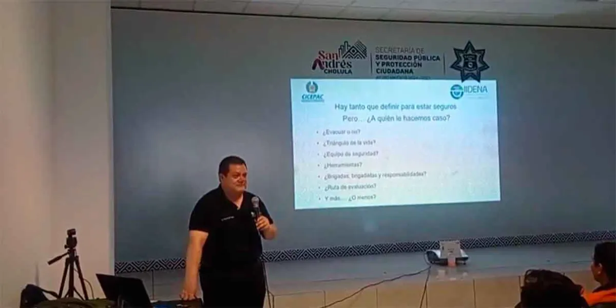 Más de 100 elementos de Protección Civil reciben taller de revisión post sismo en Puebla