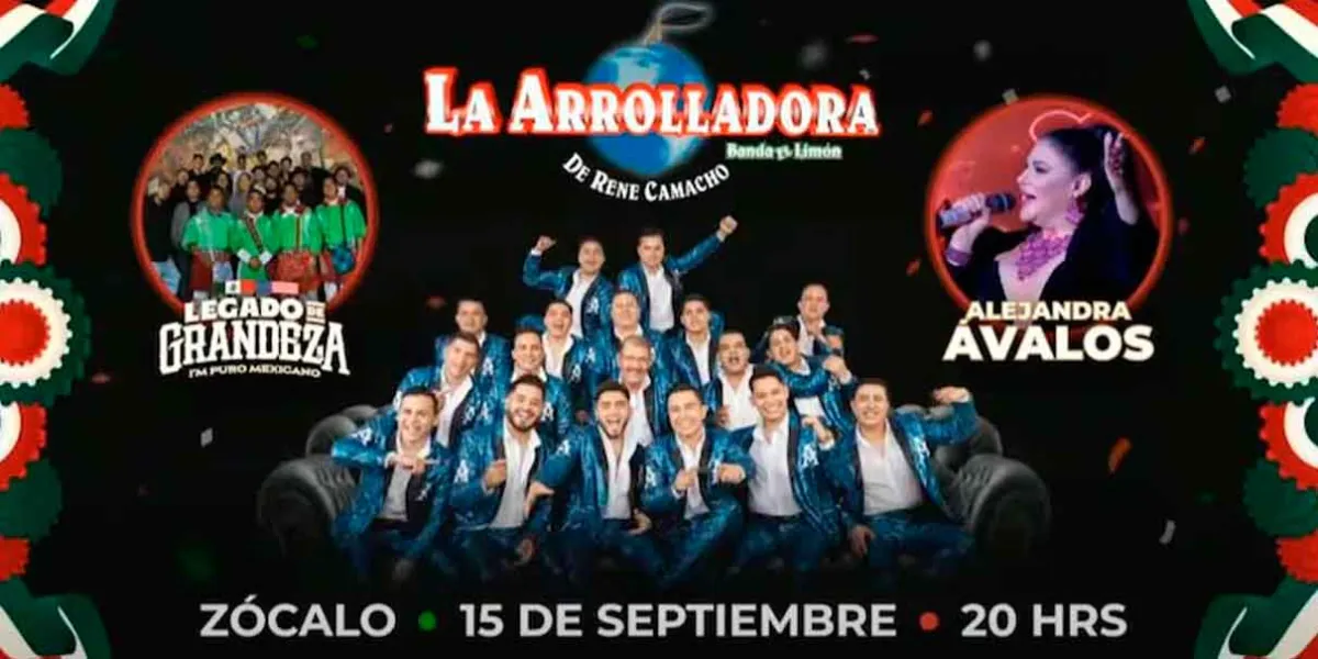 Claudia Sheinbaum confirma a La Arrolladora Banda El Limón  para e Grito de Independencia