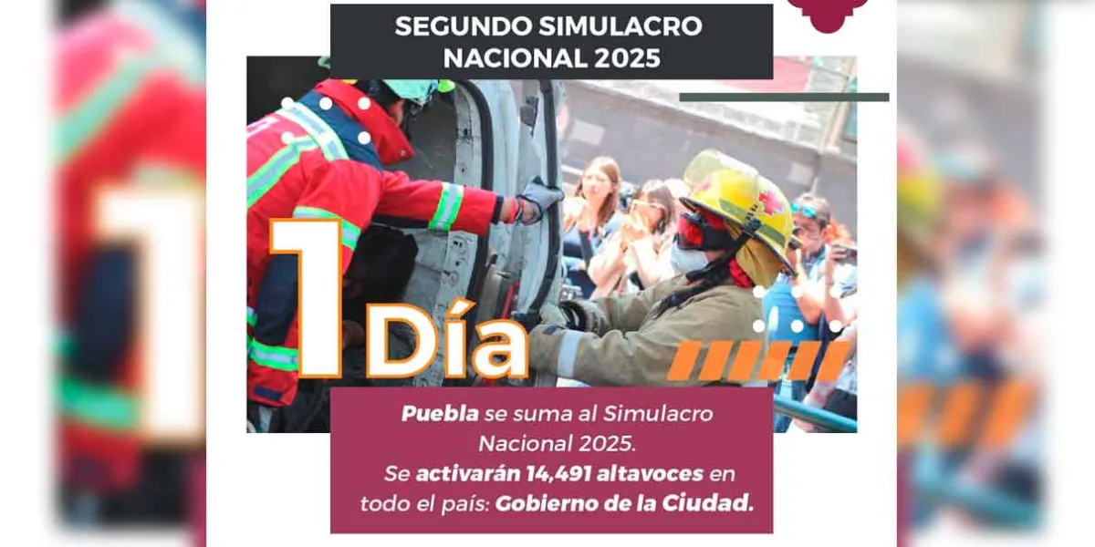 Con el 2º Simulacro Nacional 2025 se activarán más de 14 mil altavoces en el país; Gobierno de la Ciudad invita a participar