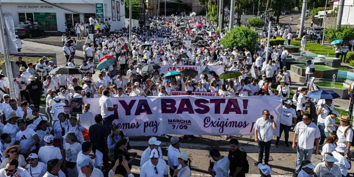 Culiacán se une por la paz: miles de ciudadanos protestan contra la violencia