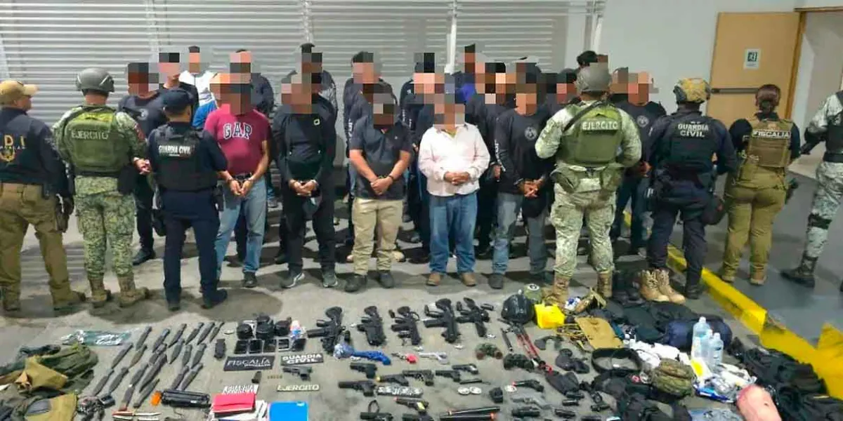 Detienen a 38 integrantes de La Luz del Mundo en campamento con armas hechizas en Vista Hermosa