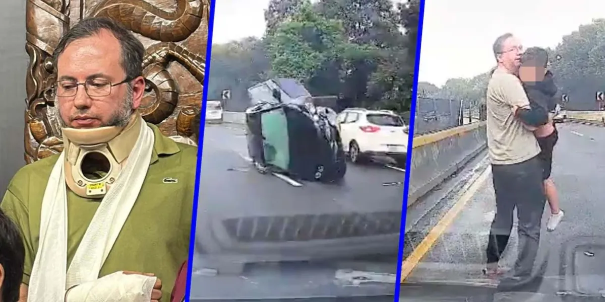 Emiliano González, héroe en accidente de camioneta; Noroña lo defiende en redes